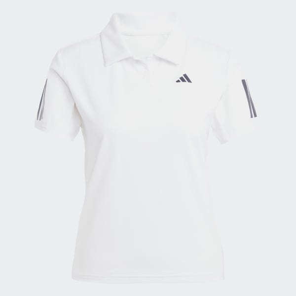 White Club Tennis Climacool 3-Stripes Polo Shirt