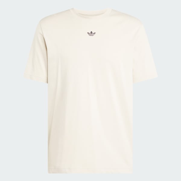 สีเบจ เสื้อยืดพิมพ์ลาย Face