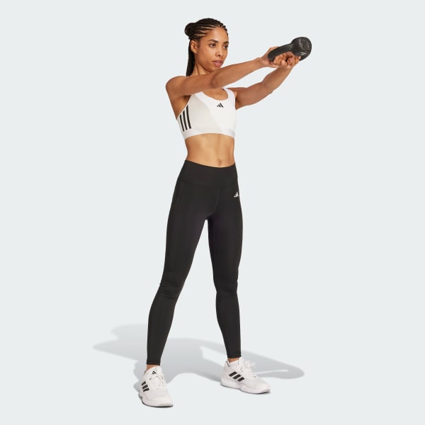 White PrimeLiftreact Training Medium Support Hyperglam Bra