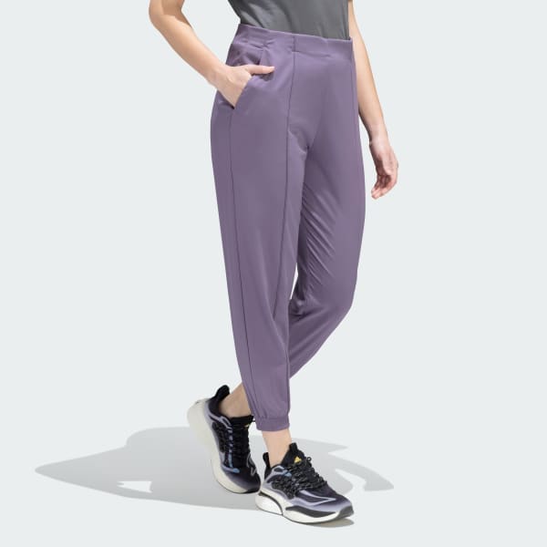 Purple AEROREADY Train Essentials Minimal Branding Woven Pants