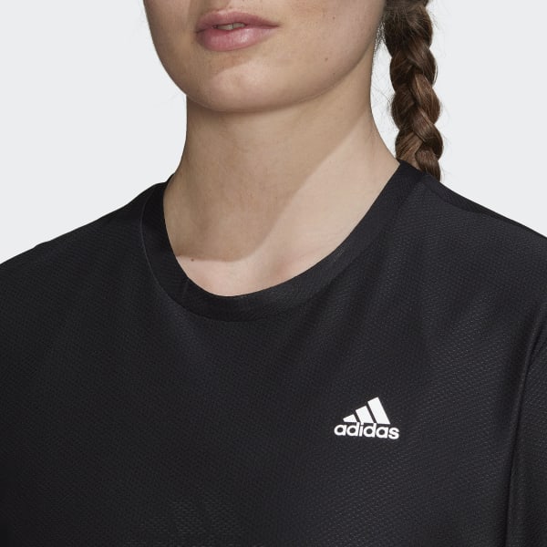 Black Adi Runner Running T-Shirt XR667
