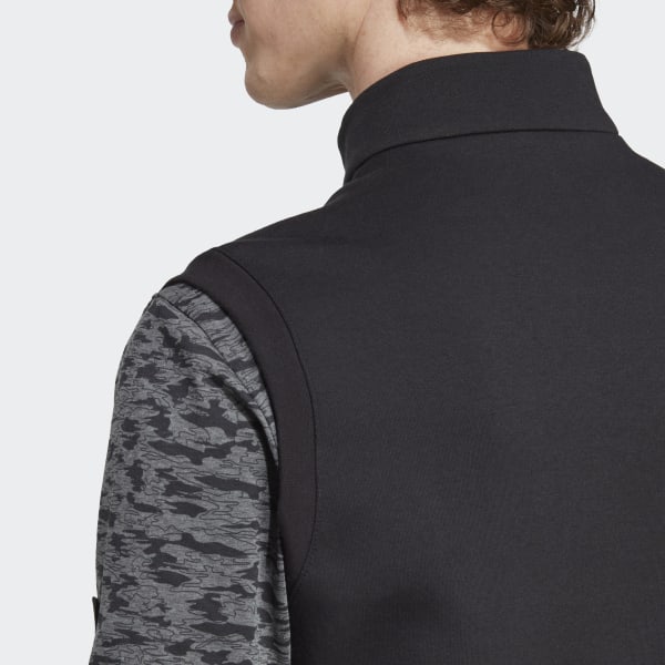 Noir Veste sans manches à zip 1/4 authentique WL576