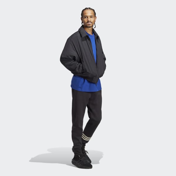 Schwarz Premium Essentials Crinkle Nylon Jacke