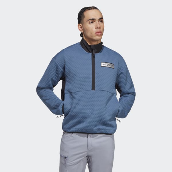 modrá Bunda Terrex Utilitas 1/2-Zip Fleece