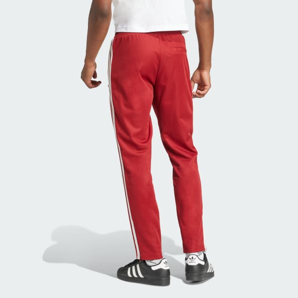 Red adidas Originals Retro Sports Cricket-Inspired Track Pants