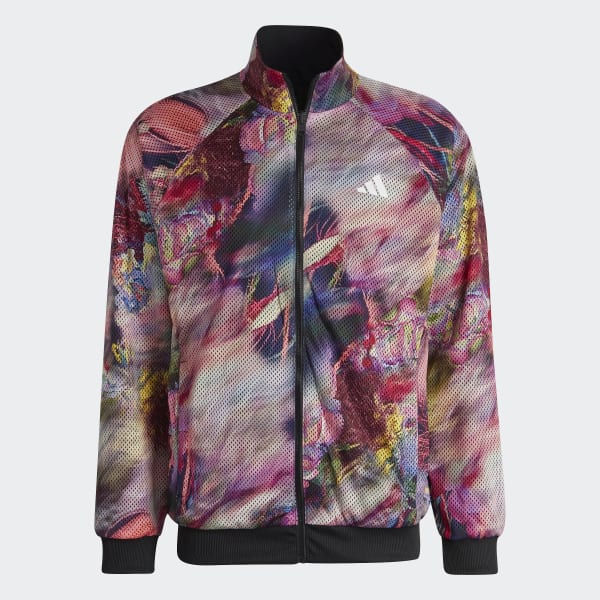 Black Melbourne Tennis Stretch Woven Jacket