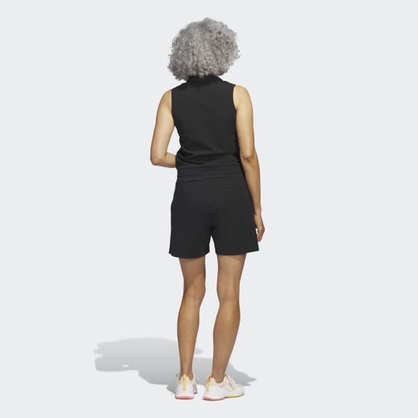 Schwarz Knit Golf Onesie