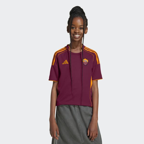 adidas AS Roma 25/26 Home Jersey - Burgundy | Free Shipping with
