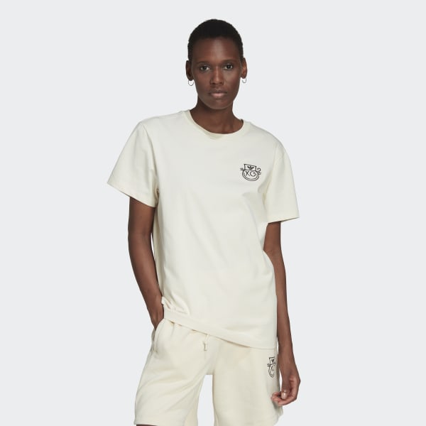 Wit adidas Originals x André Saraiva T-shirt CI043