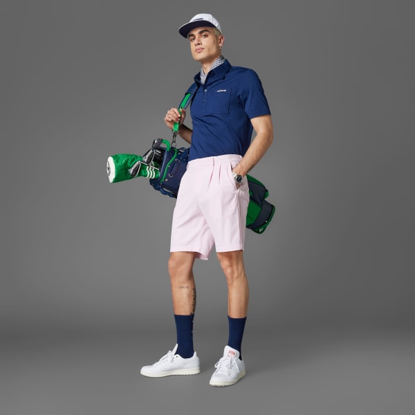 สีชมพู กางเกงขาสั้นแต่งจีบผ้า Twistknit Originals