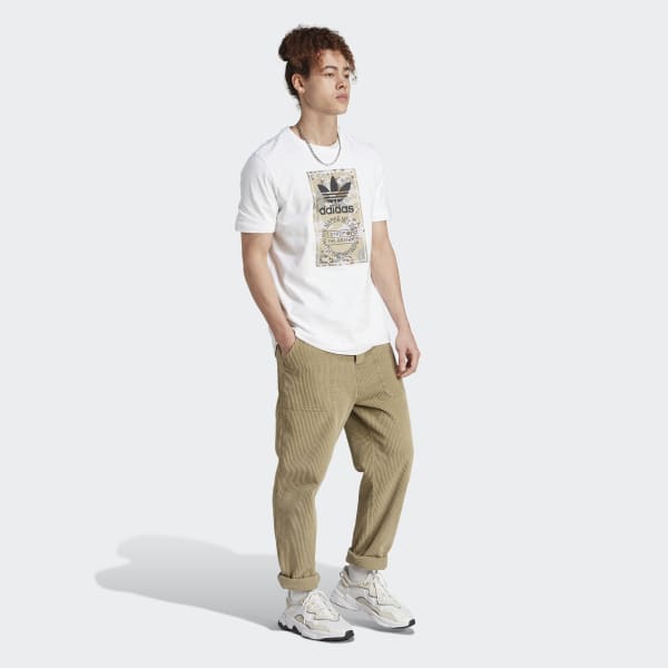 Blanco Polo Estampado Camo Tongue Label