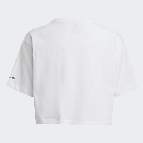 Blanco Polera Corta Adicolor