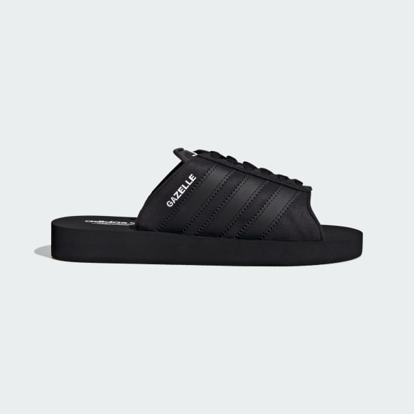 Adidas black daily slippers on sale