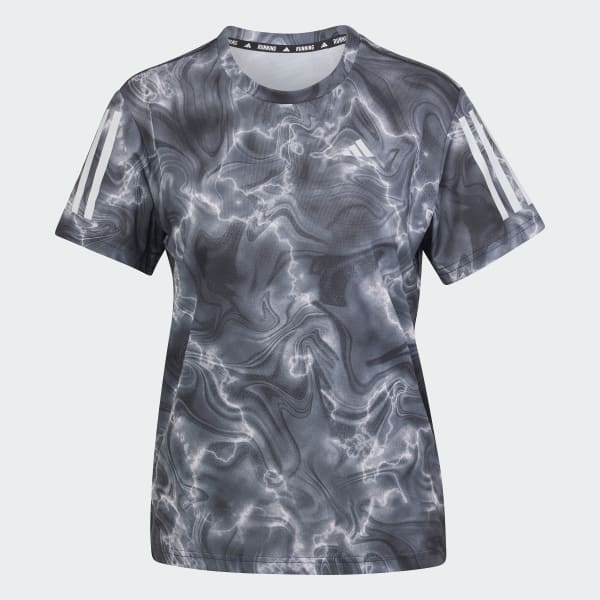 Blanco Polo Own the Run Estampado