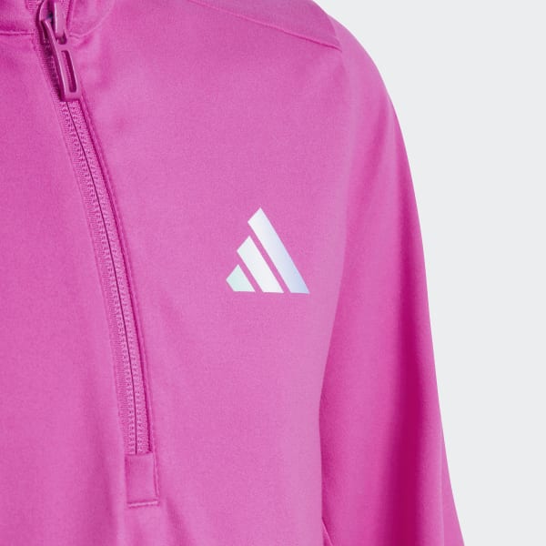 Rozowy Running AEROREADY Half-Zip Long Sleeve Tee