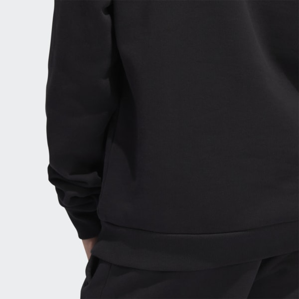 Μαύρο Heavyweight Shmoofoil Crewneck Sweater (Gender Neutral) W7425