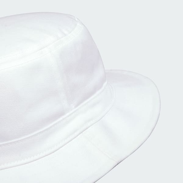 White Solid Bucket Hat