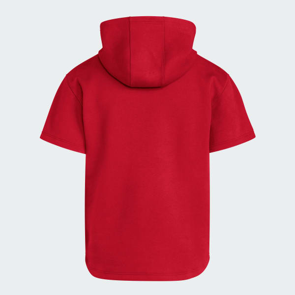 Rosso Felpa con cappuccio Dugout Short Sleeve (Neutral)