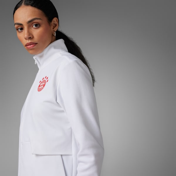 Weiss FC Bayern München Anthem Jacke