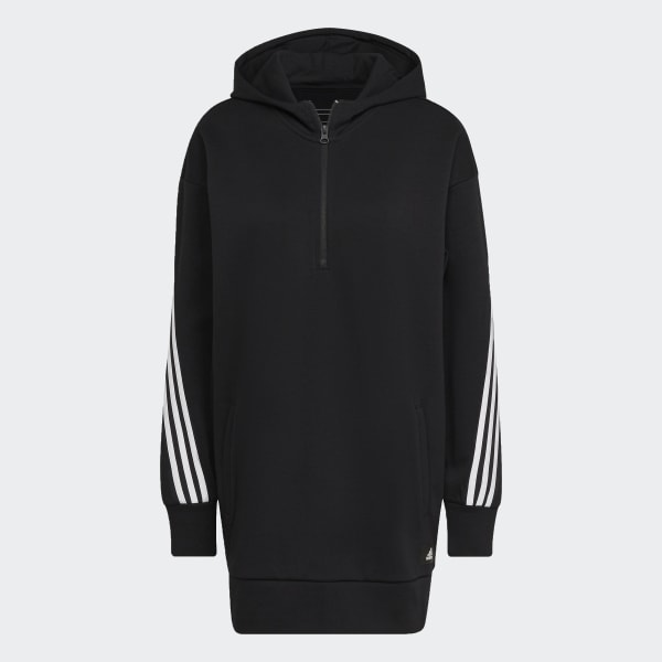 Preto Camisola Comprida com Capuz 3-Stripes Future Icons F6488