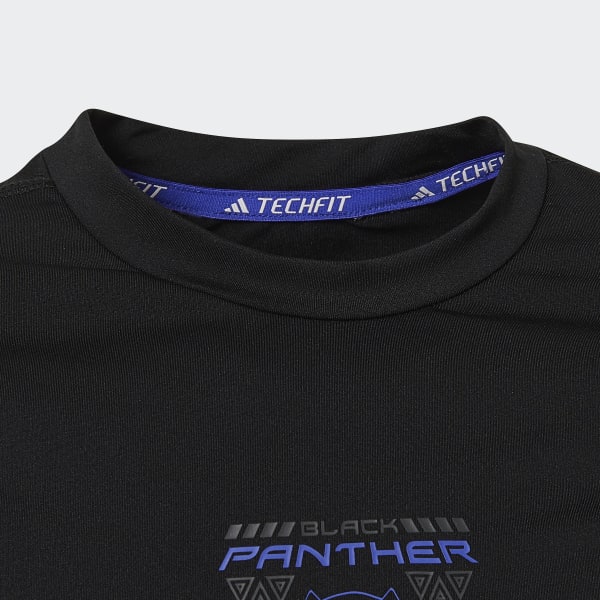 Sort Techfit Marvel Black Panther Long Sleeve trøje Q9628
