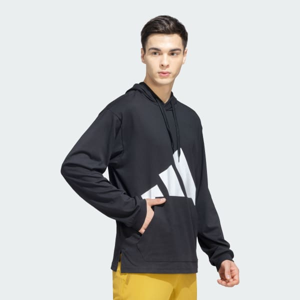 Black Bold Logo Single Jersey Hoodie