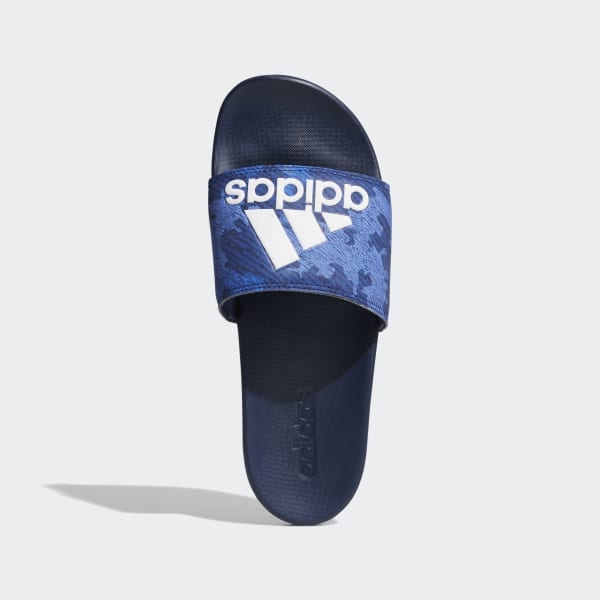 adidas adilette blue slides