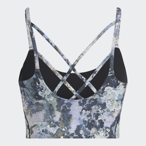 Blu Reggiseno sportivo da yoga Light-Support Long Line Graphic BT846