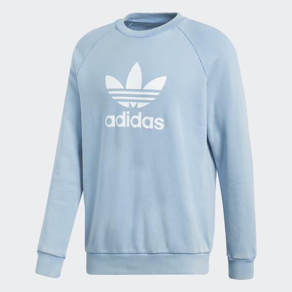 adidas Trefoil Warm-Up Sweatshirt - Blue | adidas Malaysia