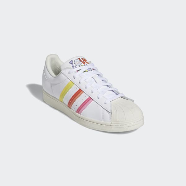 White Superstar Pride Shoes LVJ42