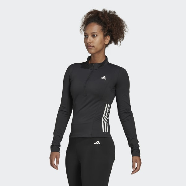 cerná Mikina Hyperglam Training 1/4-Zip Long Sleeve BVR33