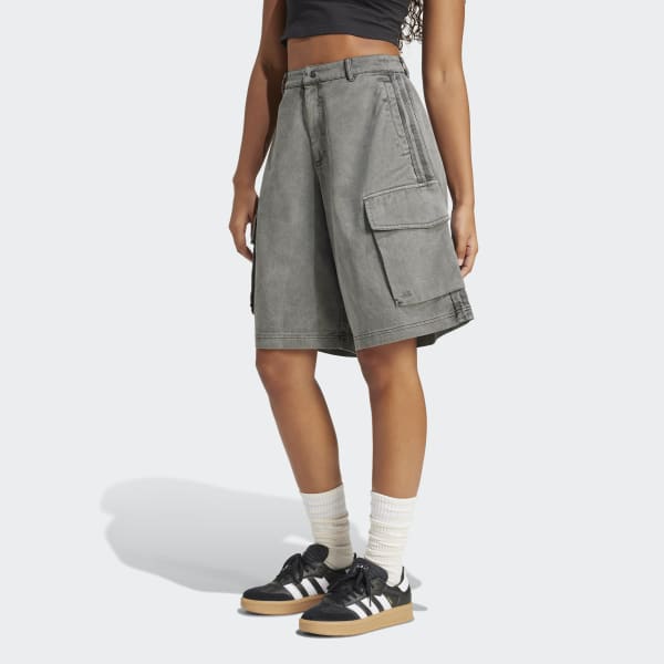 【adidas】WASHED CARGO TWILL JORTSハーフパンツ adidas Washed Cargo Twill Jorts - Black | adidas New Zealand