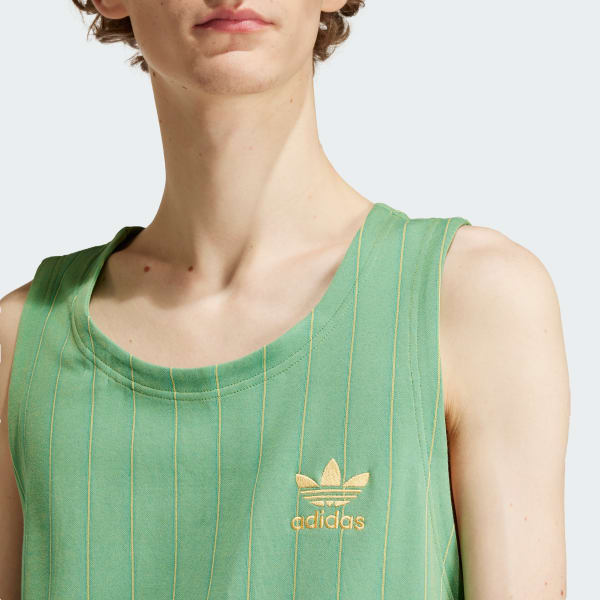 adidas Pinstripe Tank Top Green adidas Philippines