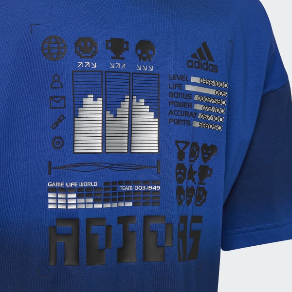 Blau ARKD3 Allover Print T-Shirt