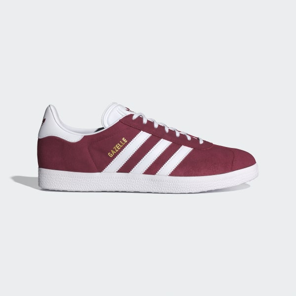 Gazelle Collegiate Burgundy and Cloud White Shoes | adidas US