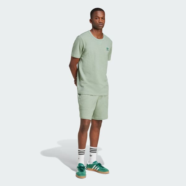 Verde Playera Essentials Trifolio Waffle