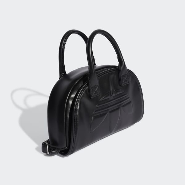 adidas Women's Polyurethane Trefoil Satchel Bag - Black