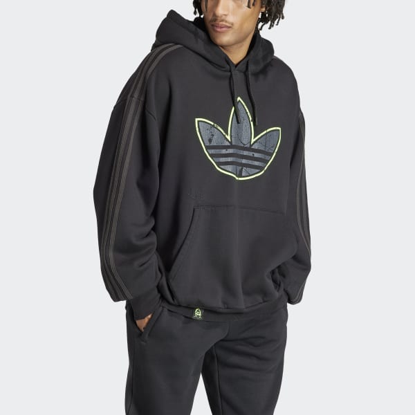 Adidas youth hoodie black sale