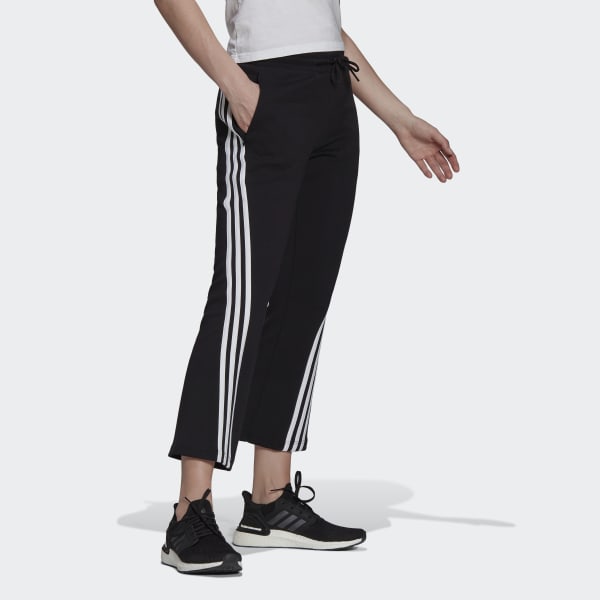 Black adidas Sportswear Future Icons 3-Stripes Flare Pants EKT23