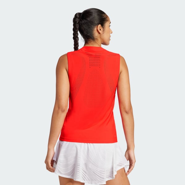 Red Tennis Pro Climacool+ Match Tank Top