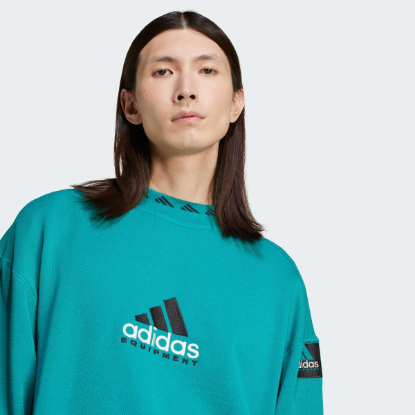 アディダス エキップメント クルーネック スウェット - グリーン