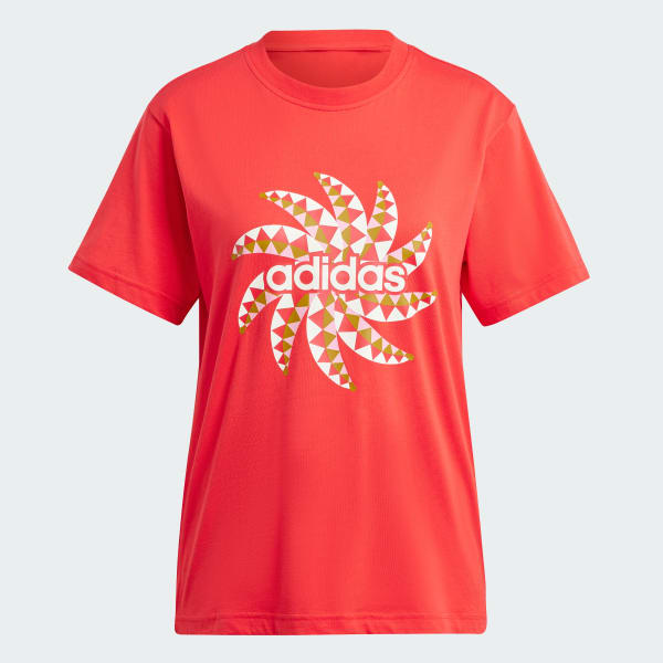Rojo Camiseta Estampada adidas x FARM Rio