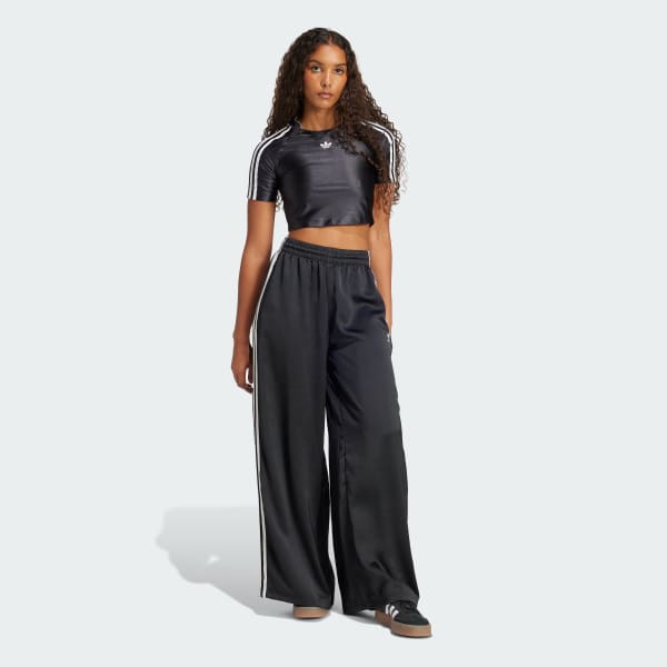 Schwarz Adicolor Teamgeist Crop-Shirt