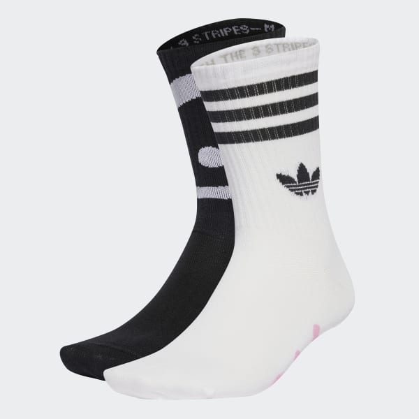Black adidas Originals x André Saraiva Mid Crew Socks