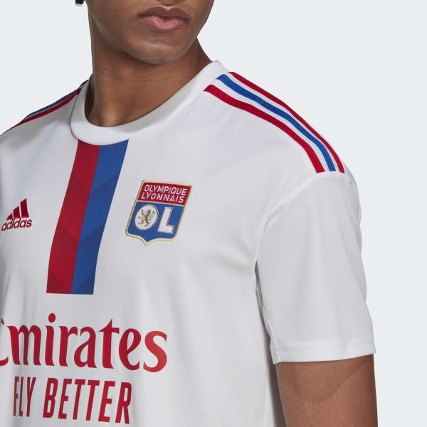 Branco Camisola Principal 22/23 do Olympique Lyonnais