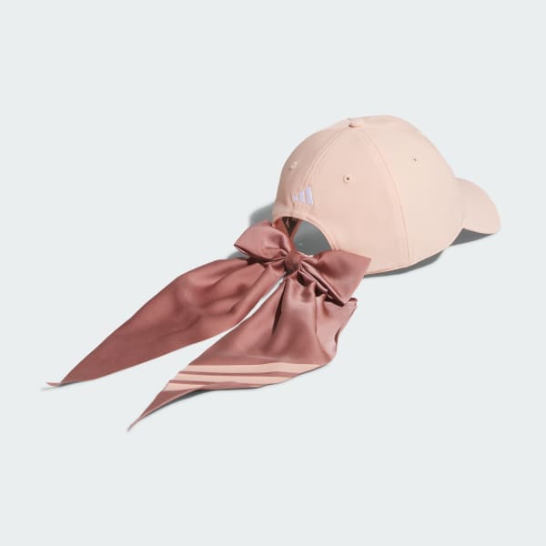 ピンク 【ゴルフ】撥水 リボンキャップ