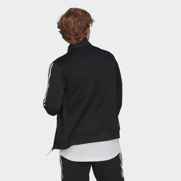 Svart 3-Stripes Fitted Track Top CN315