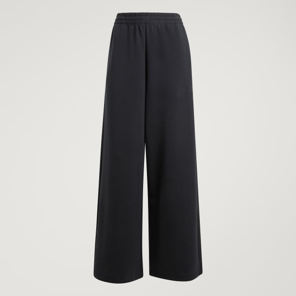 Czerń SPODNIE SOFT LUX STRAIGHT LEG