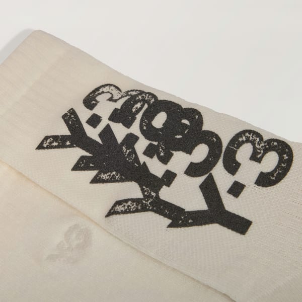 wit Y-3 GRAPHIC SOKKEN