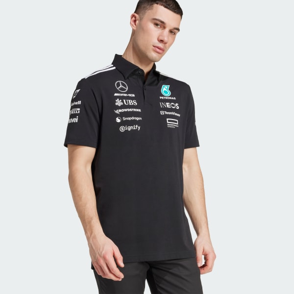 Svart MERCEDES - AMG PETRONAS FORMULA ONE TEAM POLOSKJORTE